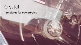  Presentation with vintage car - Cool new theme with custom cars - vintage car filtered image processed backdrop and a light gray colored foreground