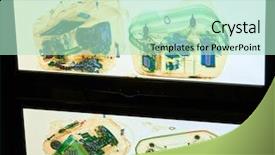  Presentation with security scan - Theme having custom check - security and safety control x-ray background and a mint green colored foreground