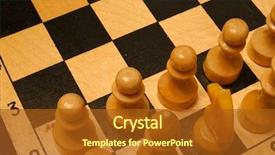  Presentation with custom - Audience pleasing presentation consisting of custom check - white figures on board ready backdrop and a tawny brown colored foreground