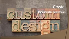  Presentation with wood type design - Amazing PPT theme having gizmo - old little music box backdrop and a lemonade colored foreground