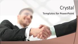  Presentation with business success - Slides enhanced with happy customer - success concept in business background and a white colored foreground