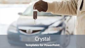  Presentation with ownership - Audience pleasing slide set consisting of unlock customer - transportation and ownership concept backdrop and a gray colored foreground