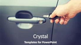  Presentation with car key - Amazing PPT theme having unlock customer - transportation and ownership concept backdrop and a  colored foreground