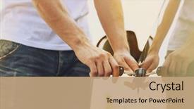  Presentation with unlock - PPT layouts consisting of unlock customer - transportation and ownership concept background and a  colored foreground