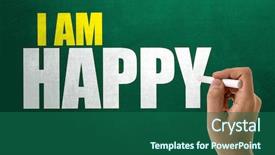  Presentation with happy sad adoption custody - Audience pleasing slide deck consisting of customer delight - i am happy backdrop and a  colored foreground