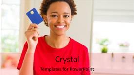  Presentation with african american teen girls - Slide deck with customer delight - young african american woman holding background and a red colored foreground