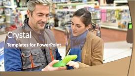  Presentation with automobile - Cool new theme with customer in automobile store getting backdrop and a coral colored foreground