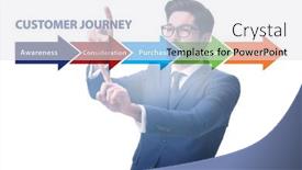  Presentation with customer journey - PPT layouts featuring customer-journey-concept-with-steps background and a white colored foreground