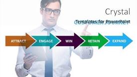 Presentation with customer journey - Theme enhanced with customer-journey-concept-with-steps and a white colored foreground