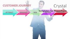  Presentation with customer journey - PPT layouts enhanced with customer-journey-concept-with-steps and a white colored foreground