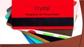  Presentation with customer loyalty - Slide set enhanced with customer loyalty - credit discount cards isolated background and a black colored foreground