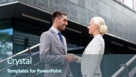  Presentation with mentoring business motivation coaching success - Beautiful PPT layouts featuring customer meet - business partnership success gesture backdrop and a  colored foreground