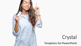  Presentation with formula one car - Presentation having customer mind - young arab woman holding credit background and a  colored foreground