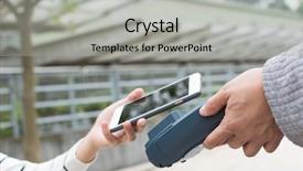  Presentation with nfc - Audience pleasing slide deck consisting of customer pay the bill by nfc backdrop and a light gray colored foreground