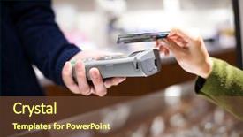  Presentation with nfc - Amazing presentation having customer paying credit card backdrop and a tawny brown colored foreground