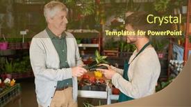  Presentation with nfc - PPT theme consisting of customer-pays-contactless background and a tawny brown colored foreground