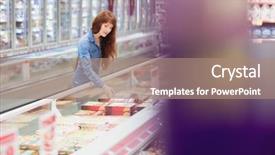  Presentation with product - Theme with customer picking a product background and a coral colored foreground