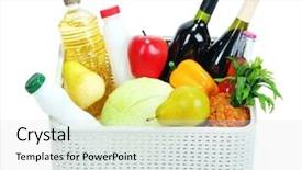  Presentation with loan products - Theme with customer requirements - box with products isolated background and a  colored foreground