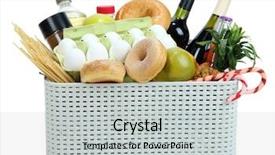  Presentation with box - PPT layouts enhanced with customer requirements - box with products isolated background and a  colored foreground