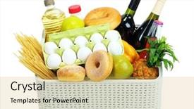  Presentation with box - Beautiful slides featuring customer requirements - box with products isolated backdrop and a  colored foreground