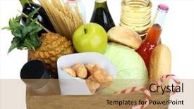  Presentation with box - Cool new slide set with customer requirements - box with products isolated backdrop and a  colored foreground