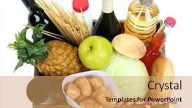  Presentation with box - PPT theme enhanced with customer requirements - box with products isolated background and a  colored foreground