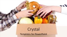  Presentation with box - PPT theme enhanced with customer requirements - people make out products background and a coral colored foreground