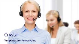  Presentation with eco friendly car concept - Slide set enhanced with customer service - business and office concept background and a sky blue colored foreground