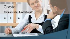  Presentation with team meeting - Amazing slides having customer service strategy - business team at a meeting backdrop and a soft green colored foreground