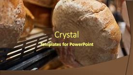  Presentation with bread - Slide deck enhanced with customer-takes-a-loaf background and a tawny brown colored foreground