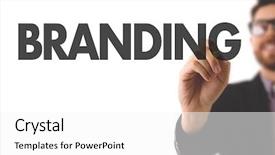  Presentation with branding - Beautiful PPT layouts featuring customer value management - branding backdrop and a white colored foreground