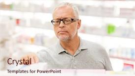  Presentation with drug pharmacy - Beautiful PPT layouts featuring customer with drug at pharmacy backdrop and a lemonade colored foreground