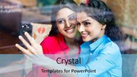  Presentation with customers - Audience pleasing theme consisting of customers in indian cafe taking backdrop and a light blue colored foreground