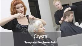  Presentation with beauty salon - Amazing slide deck having traditional chinese architectural roof backdrop and a red colored foreground.