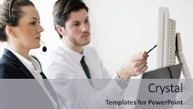  Presentation with support group online - PPT theme featuring bouillon broth clear soup in a white old bowl with spoon background and a yellow colored foreground