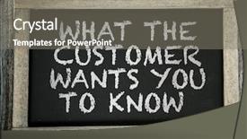  Presentation with customers - PPT theme consisting of customers wants you to know background and a gray colored foreground