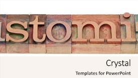  Presentation with color blocks - Beautiful presentation theme featuring customize - word in vintage wooden backdrop and a lemonade colored foreground