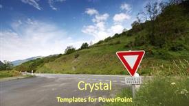  Presentation with road stop sign - Audience pleasing slide deck consisting of awareness among these animal backdrop and a tawny brown colored foreground