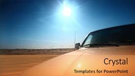  Presentation with pakistani truck art - Beautiful presentation design featuring customized cars - truck in desert backdrop and a yellow colored foreground