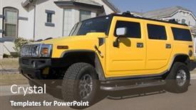  Presentation with suv - Amazing presentation having customized-large-suv backdrop and a tawny brown colored foreground