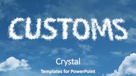  Presentation with cloud - Slide deck with customs cloud word background and a teal colored foreground