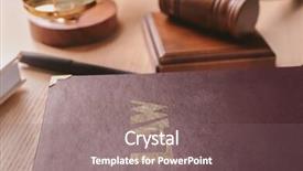  Presentation with immigration law - Colorful slide deck enhanced with customs immigrations - law book and gavel backdrop and a violet colored foreground