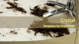  Presentation with hairdressing salon - Slide deck consisting of shikara boat in dal lake srinagar india background and a light gray colored foreground