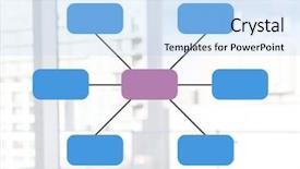  Presentation with mind - Colorful presentation enhanced with colorful mind map over bright backdrop and a light blue colored foreground