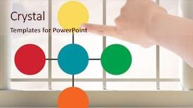  Presentation with mind - Presentation with multi color geometric - hand and colorful mind map background and a  colored foreground