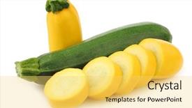  Presentation with interior design yellow and green - PPT theme enhanced with cut yellow and a green background and a yellow colored foreground