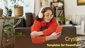  Presentation with adolescent - Slide set having cute-adolescent-girl-in-red background and a tawny brown colored foreground