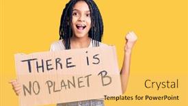  Presentation with proud american - PPT layouts featuring cute-african-american-girl-holding background and a yellow colored foreground