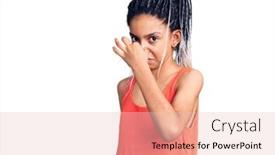  Presentation with breath - PPT layouts enhanced with cute-african-american-girl-wearing background and a lemonade colored foreground