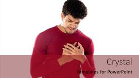  Presentation with africas cute - Slide deck consisting of cute-african-american-man background and a crimson colored foreground